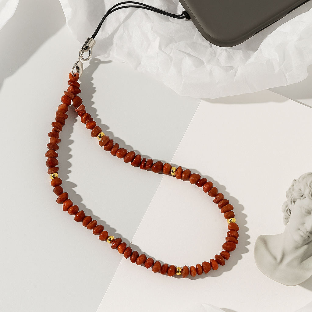 Sangle Téléphone - Simple Marron